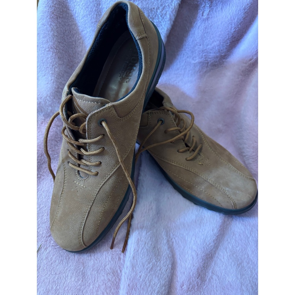 Hotter Comfort Concept Tan Leather Lace Up Walking Shoes‎ Mens Brown Low Top